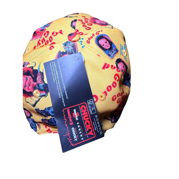 CHUCKY Good Guys Childs Play BIOWORLD OSFM Adjustable Men's Flat Bill Hat NWT - Picture 3 of 8